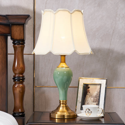 Bedside Table Ceramic Lamp - Warm Creative Living Room Household Lamp