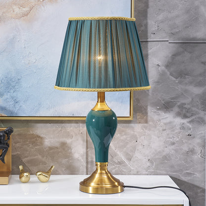 Bedside Table Ceramic Lamp - Warm Creative Living Room Household Lamp