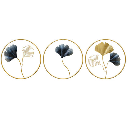 Background Wall Decoration -  Metal Ginkgo Biloba Wall Decor