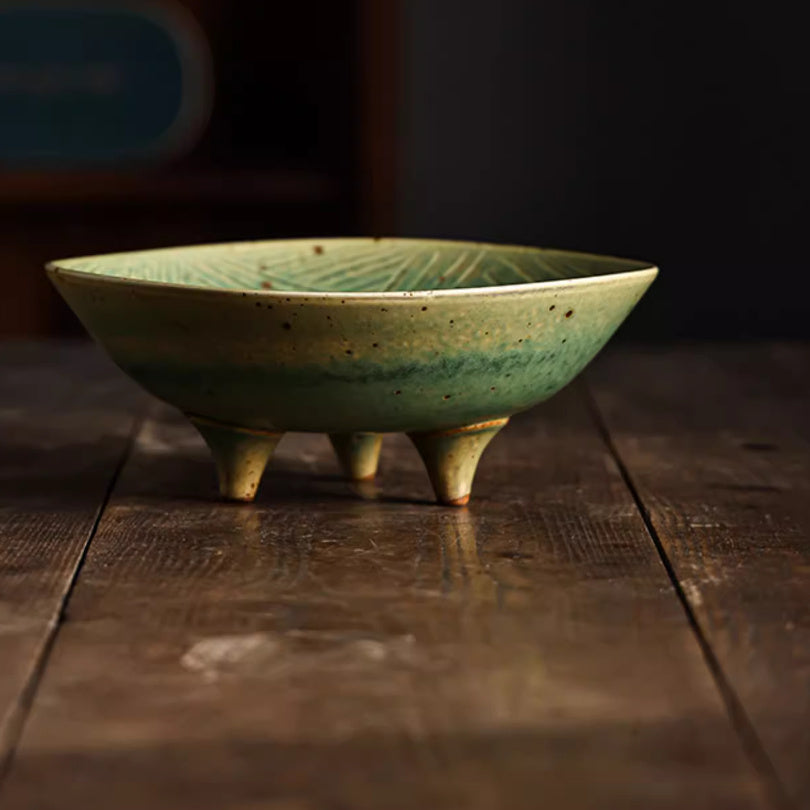 Coarse Pottery Fruit Plate - Household Bowl - Japanese Style
