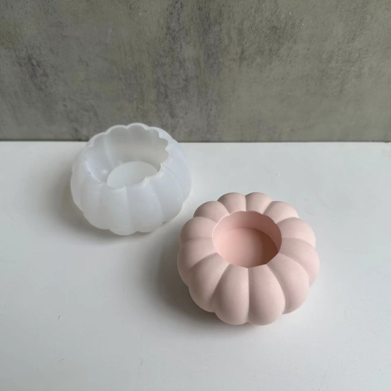 Pumpkin Candle Holder Silicone Mold