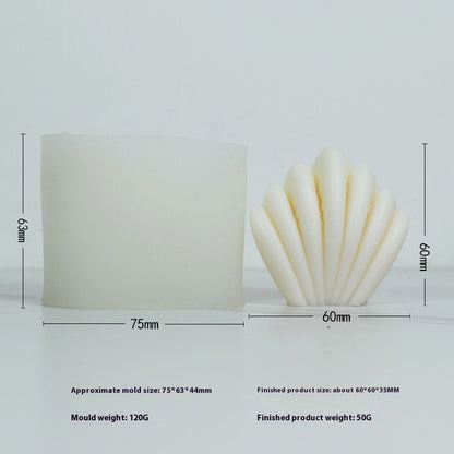 Aromatherapy Candle Mould Striped Cylinder Epoxy Plaster Decoration Geometric Cylinder