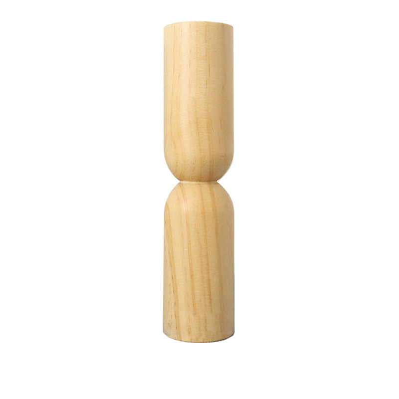Nordic Solid Wood Candle Holder