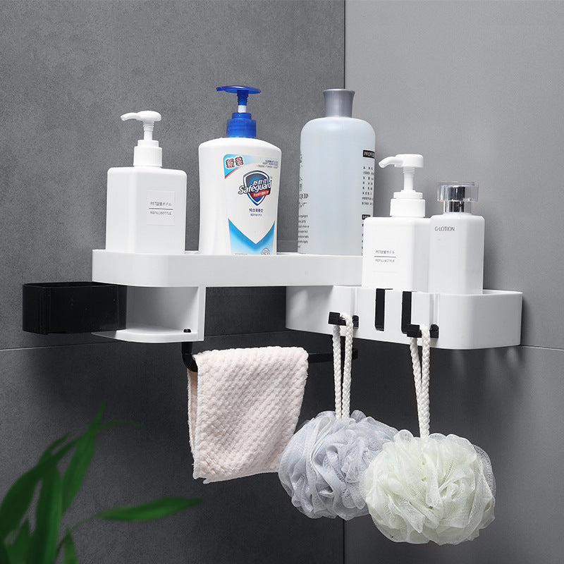 Creative Bathroom Rotatable Bathroom Drain Rack - Wall-Mounted Storage - Bottle Holder