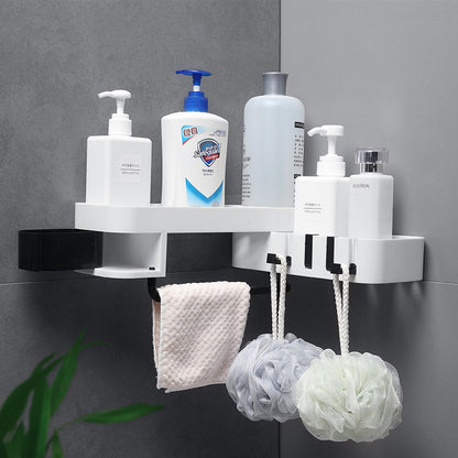 Creative Bathroom Rotatable Bathroom Drain Rack - Wall-Mounted Storage - Bottle Holder