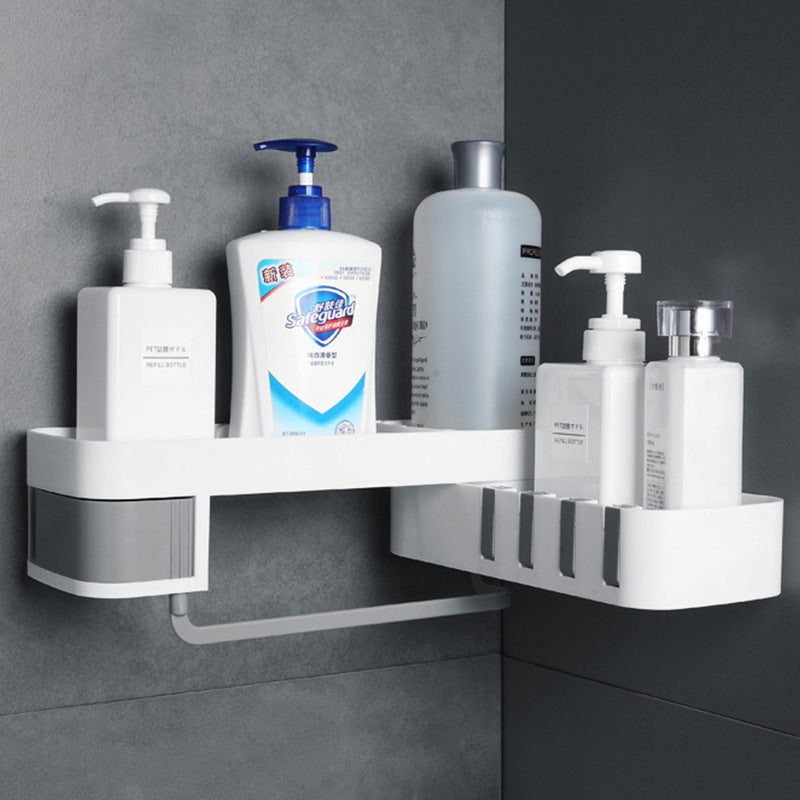 Creative Bathroom Rotatable Bathroom Drain Rack - Wall-Mounted Storage - Bottle Holder