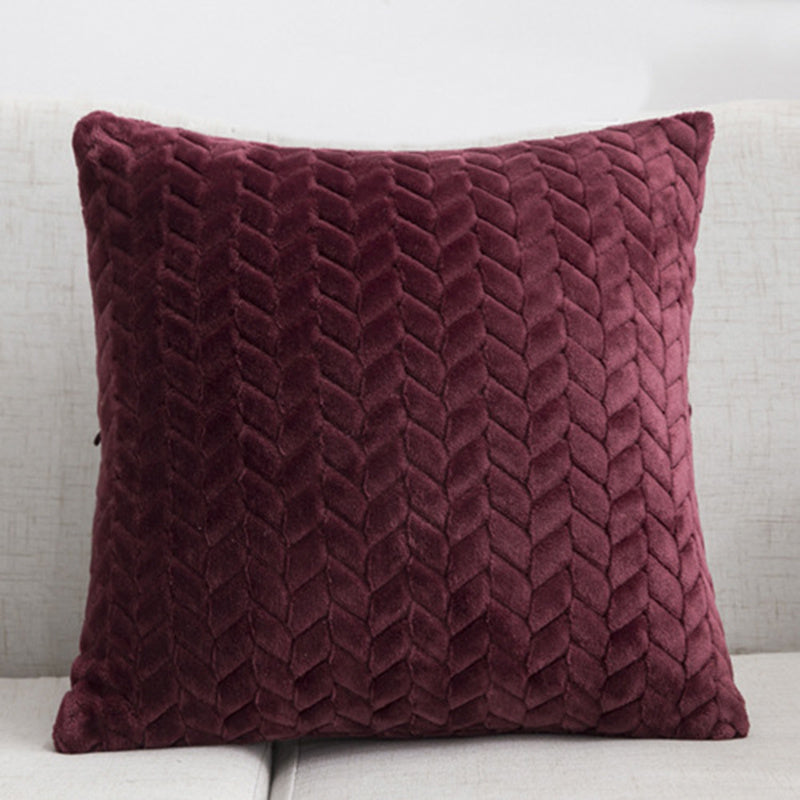Solid Color Throw Pillow Sofa Cushion Cover