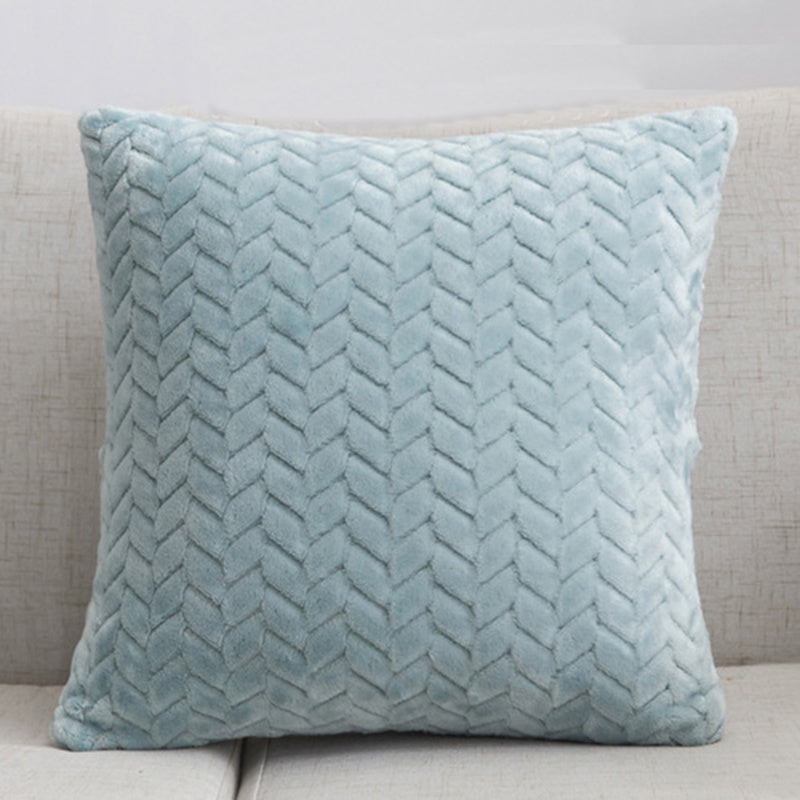 Solid Color Throw Pillow Sofa Cushion Cover