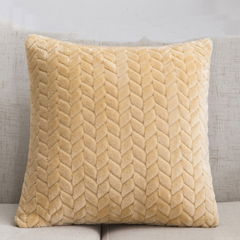 Solid Color Throw Pillow Sofa Cushion Cover
