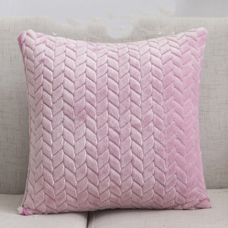 Solid Color Throw Pillow Sofa Cushion Cover