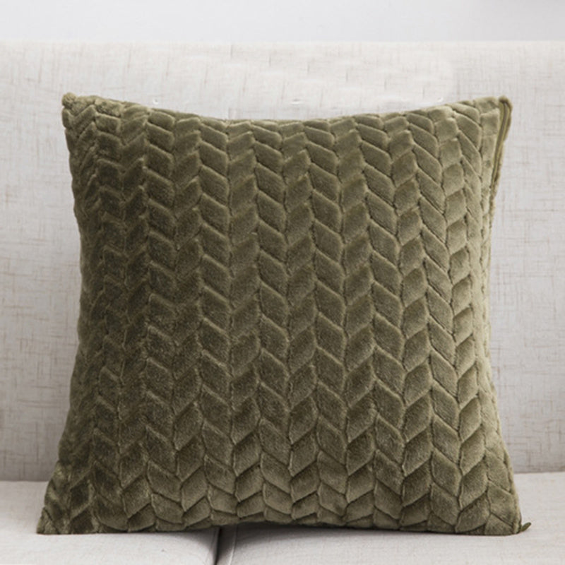Solid Color Throw Pillow Sofa Cushion Cover