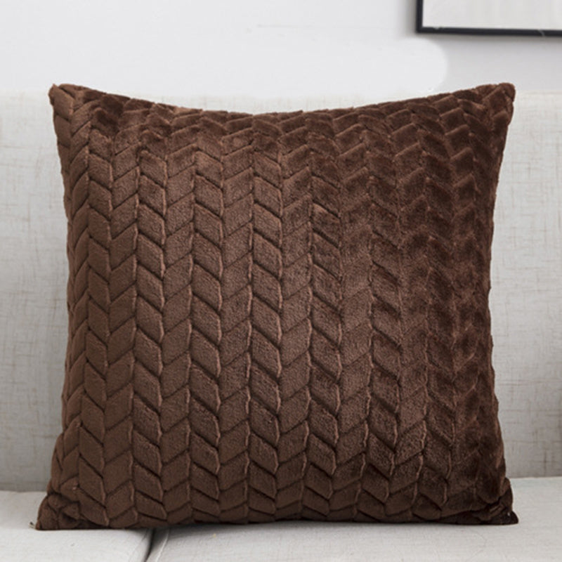 Solid Color Throw Pillow Sofa Cushion Cover