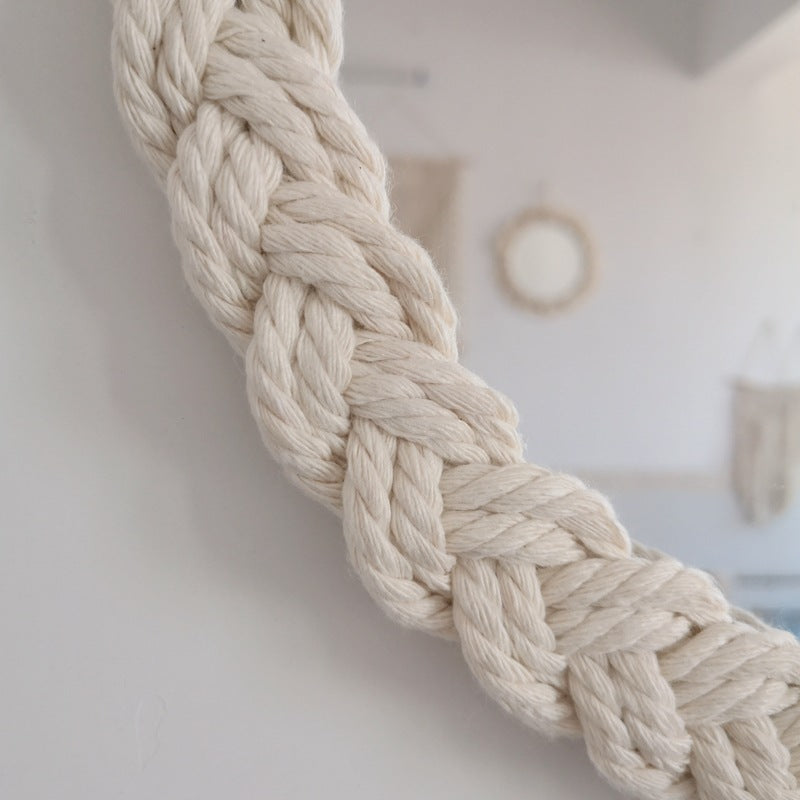 Nordic Handmade Tapestry Makeup Mirror