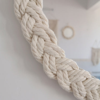 Nordic Handmade Tapestry Makeup Mirror