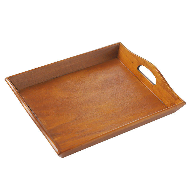 Retro Rectangular Wooden Tea Tray