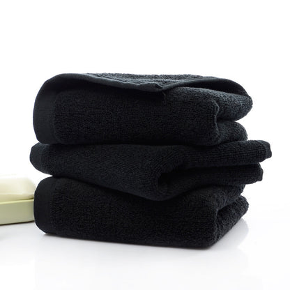 Minimal Luxury Full Black Cotton Towels - 21 Strands of Black Cotton Towels