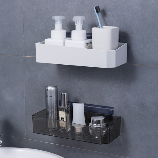 Minimal Bathroom Holder & Shelf - Stand Rack Set & Toothbrush Stick