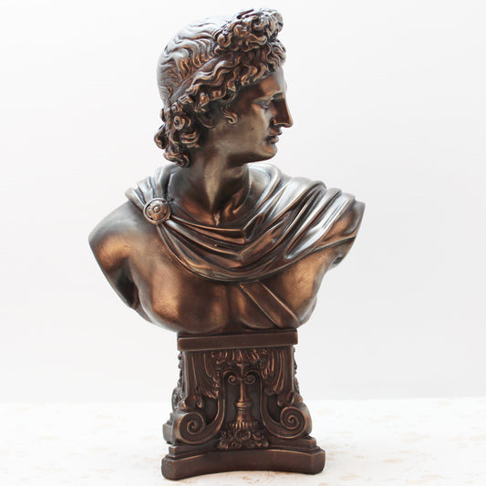 Classical Bronze Apollo Sculpture