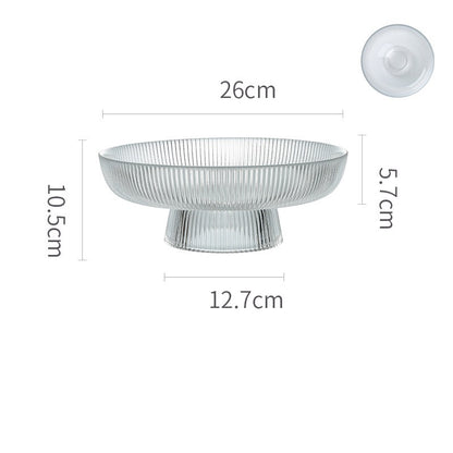 Premium Glass Fruit & Snacks Tray