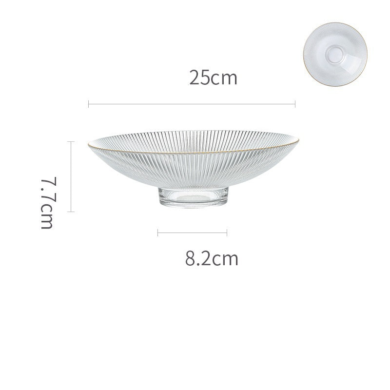 Premium Glass Fruit & Snacks Tray