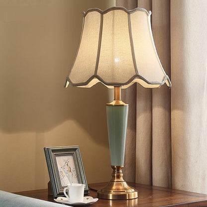 Bedside Table Ceramic Lamp - Warm Creative Living Room Household Lamp