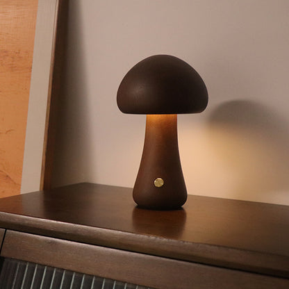 Wooden Home Decoration Mushroom Lamp