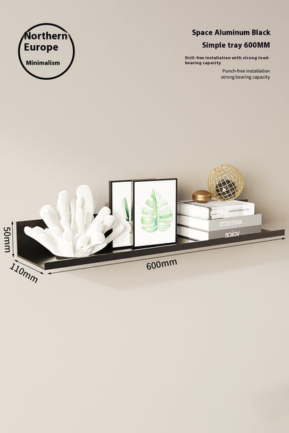 Bedroom Wall-mounted Storage Rack - Punch-free Bedroom Decor