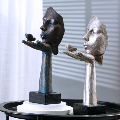 Nordic Broken Face Sculpture