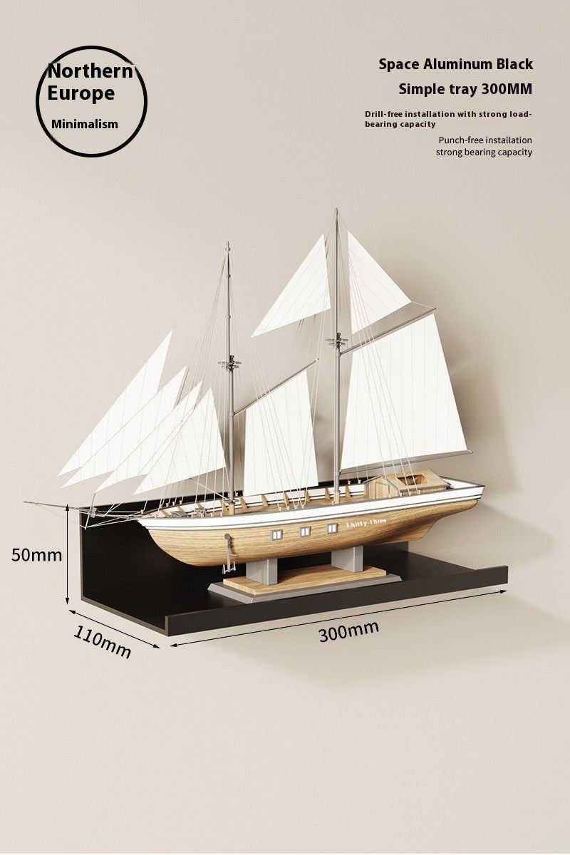 Bedroom Wall-mounted Storage Rack - Punch-free Bedroom Decor