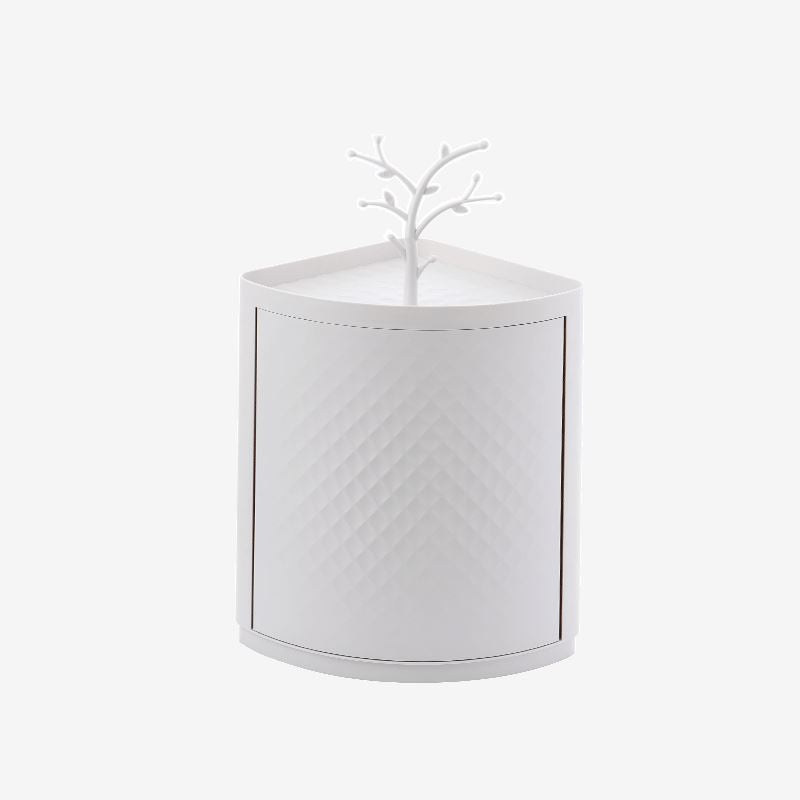 Rotatable Bathroom Makeup Organizer - Wall Mounted Storage Rack Box