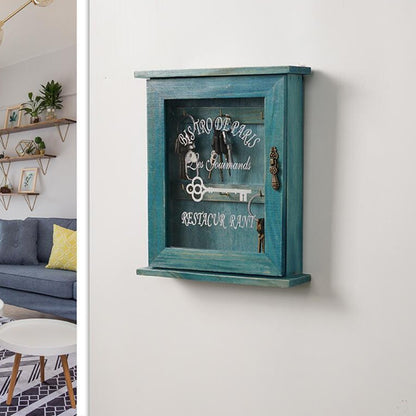 Vintage Wooden Key Cabinet
