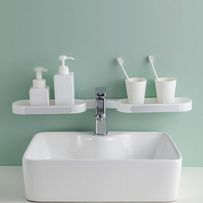 Foldable Bathroom Organizer Without Punching Holes - Luxury Bathroom Shelves