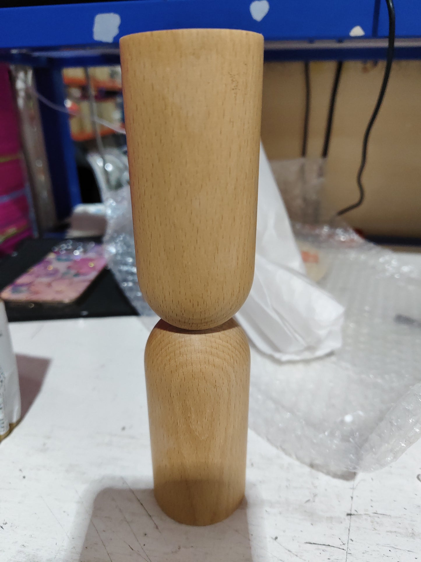 Nordic Solid Wood Candle Holder