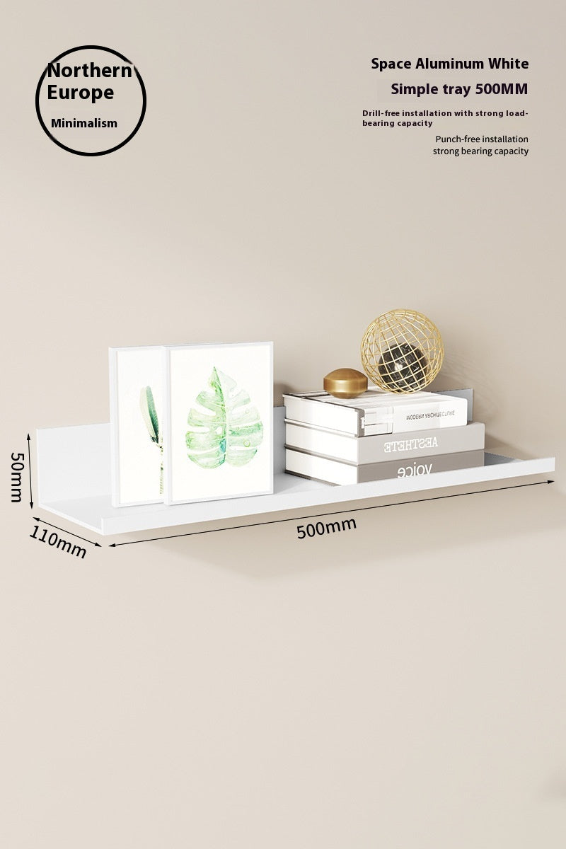 Bedroom Wall-mounted Storage Rack - Punch-free Bedroom Decor