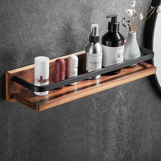 Luxury Solid Wood Bathroom Organiser Set - Bathroom Shelves & Towel Rack
