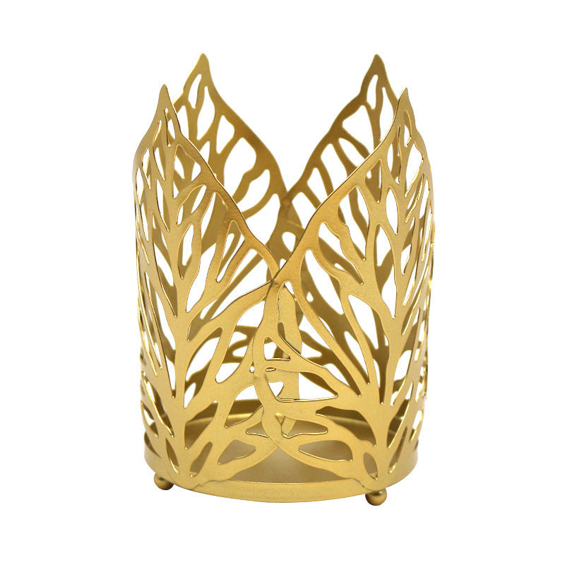 Nordic Hollow Leaf Candle Holder