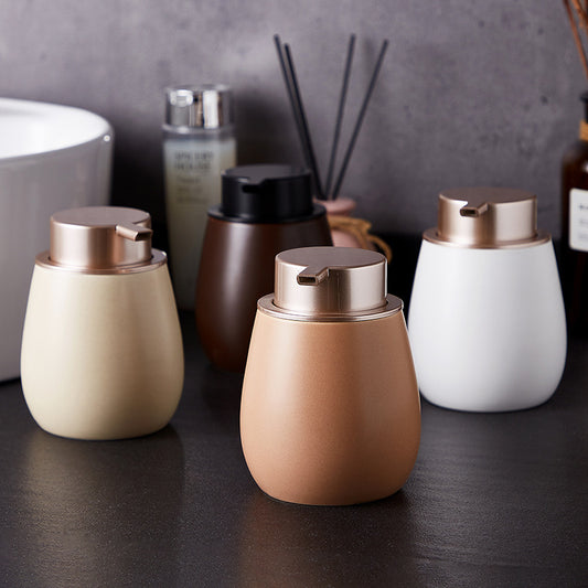 Ceramic Soap Dispenser Press Foam Storage Bottle