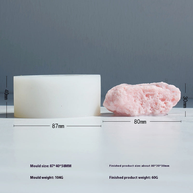 Aromatherapy Candle Mould Striped Cylinder Epoxy Plaster Decoration Geometric Cylinder