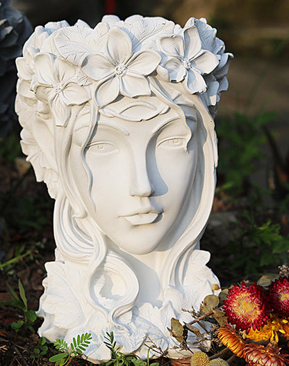 Goddess Figurine Art Resin Plant Flower Pot - Asthetic & Nordic Style Flower Pot