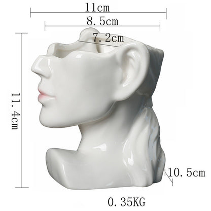 Body Art Ceramic Flower Pot -  Creative Plant Succulent Home Decoration - Aesthetic Plant Pot