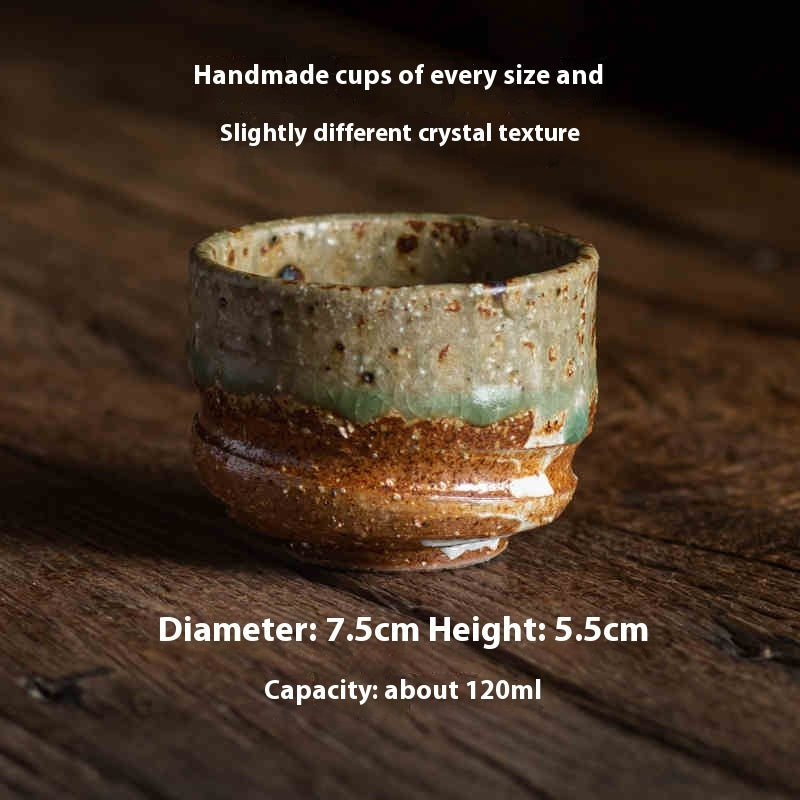 Retro Stoneware Bowl - Tea Bowl & Pot Tray - Aesthetic Style