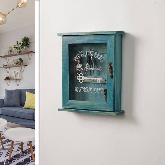 Vintage Wooden Key Cabinet