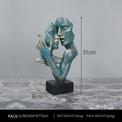 Couple Figure Home Decoration Sculpture