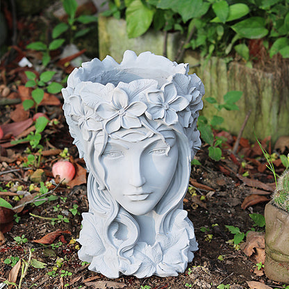 Goddess Figurine Art Resin Plant Flower Pot - Asthetic & Nordic Style Flower Pot