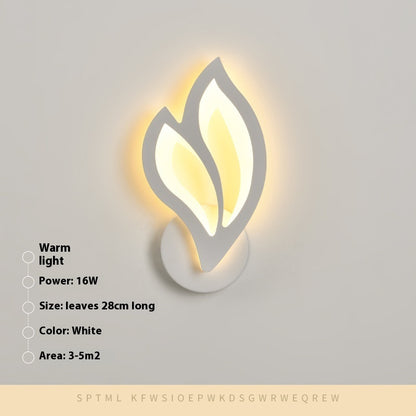 Modern Minimalist Iron Craft Bedside Lamp - Bedside Wall Lamp Aesthetic Lamps