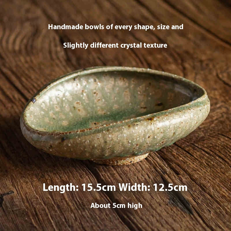 Retro Stoneware Bowl - Tea Bowl & Pot Tray - Aesthetic Style