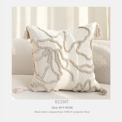 Three-dimensional Embroidery Sofa Throw Pillowcase