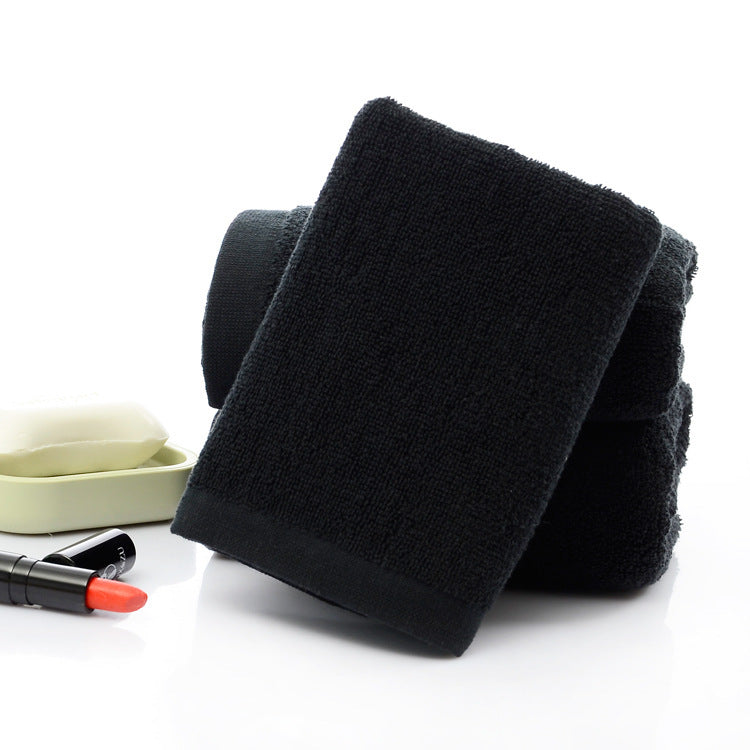 Minimal Luxury Full Black Cotton Towels - 21 Strands of Black Cotton Towels