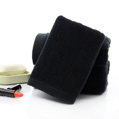 Minimal Luxury Full Black Cotton Towels - 21 Strands of Black Cotton Towels