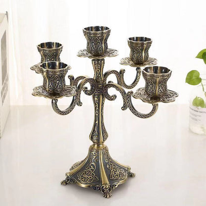 Luxury Retro Alloy Candle Holder